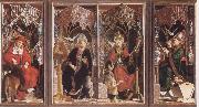 PACHER, Michael Altarpiece of the Earyly Chuch Fathers oil painting